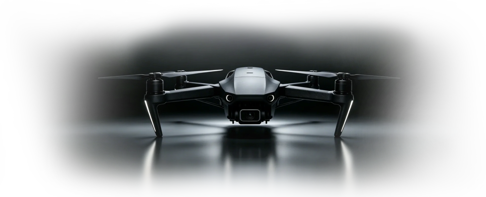Compact drone representing electronics and hardware engineering