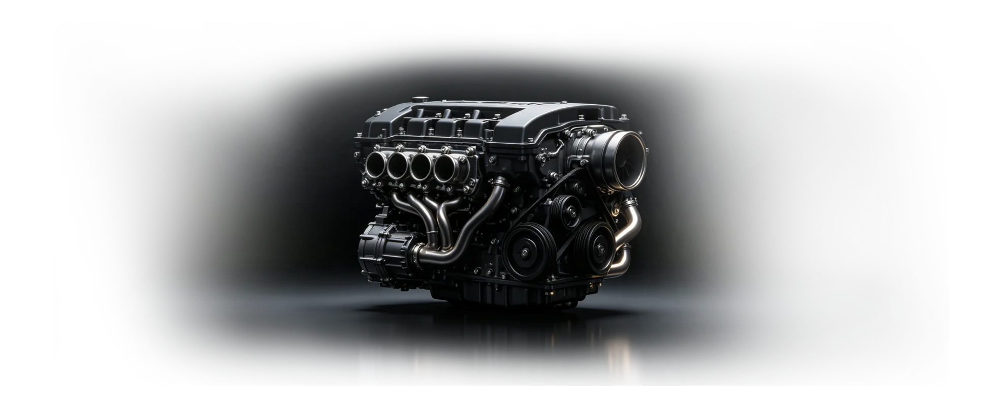 Detailed engine representing industrial machine design