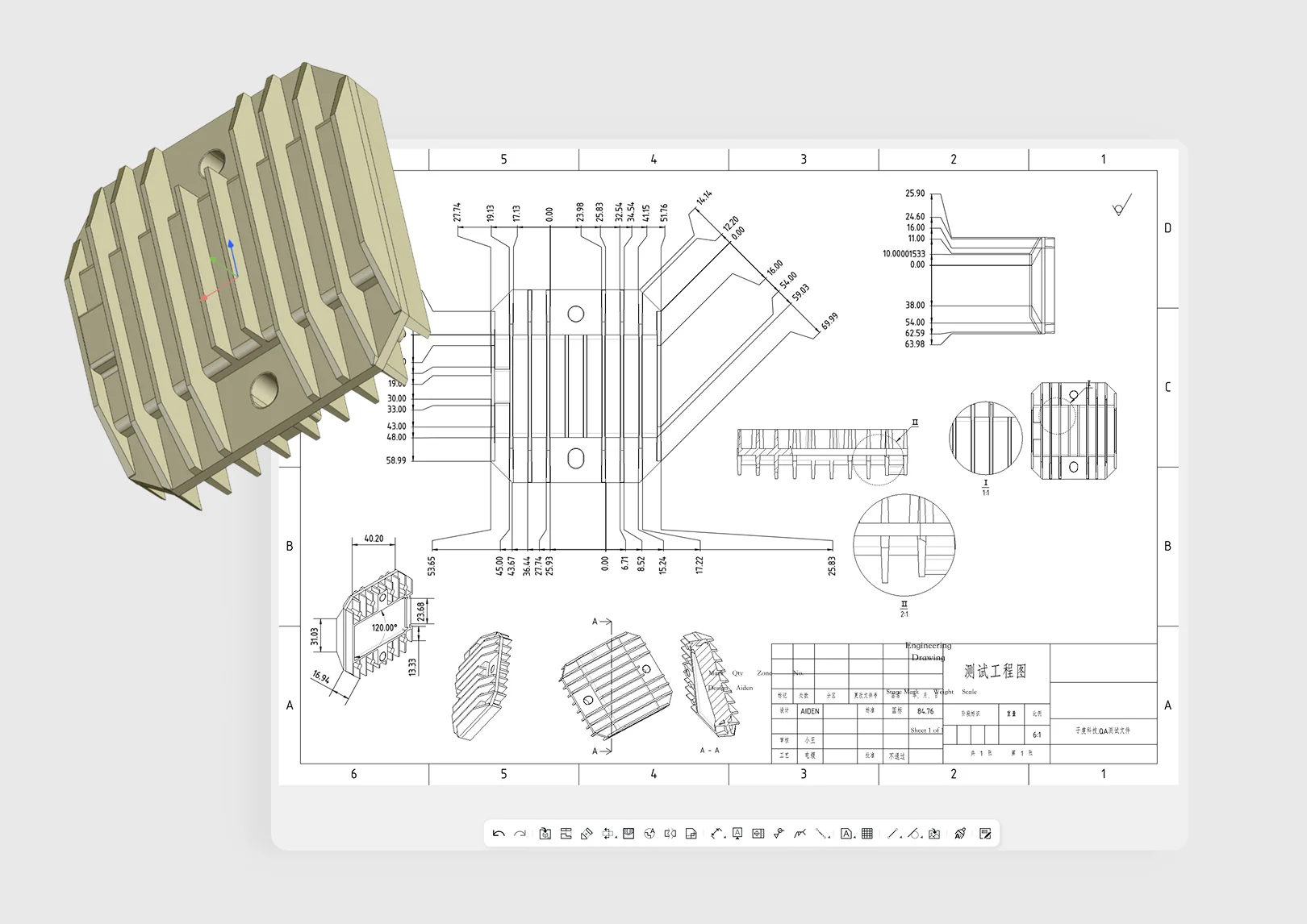 Create model-linked engineering drawings from approved CAD